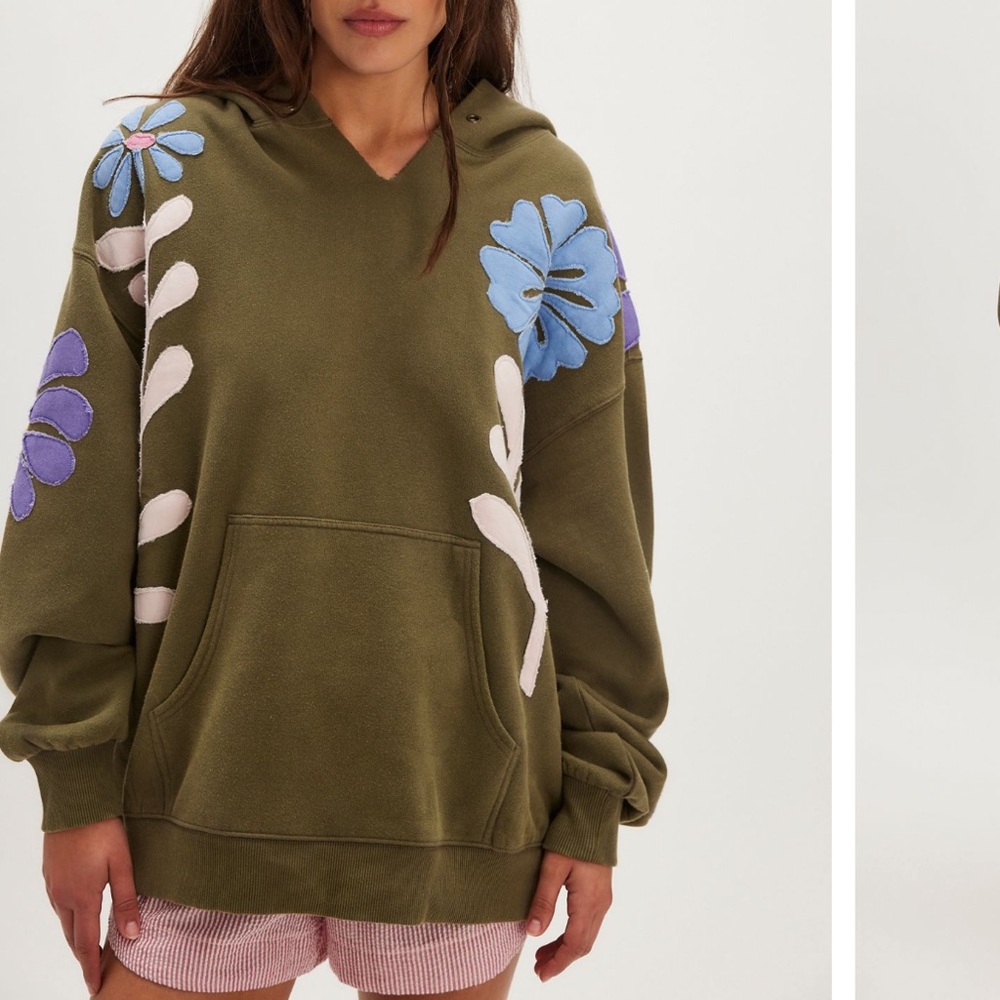 Free People It’s a Vibe Flowers Hoodie, XS - Picture 3 of 8
